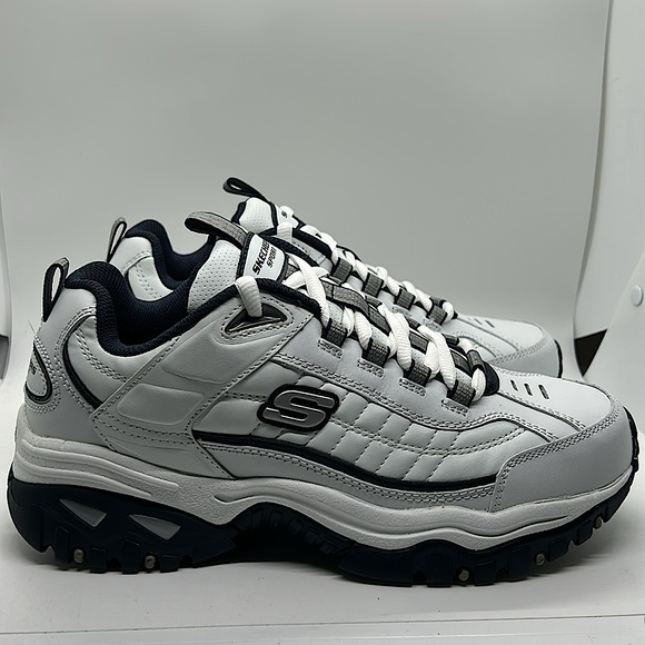 Skechers Sport NIB Energy After Burn White/Navy Sneakers Shoes **Size 8** - Picture 3 of 6